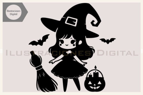 Review: Halloween Witch SVG Clipart and Bat for Embroidery