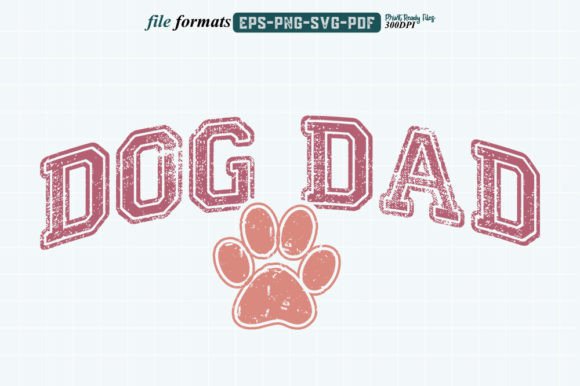 Reviewing Dog SVG PNG Dog Dad for Embroidery