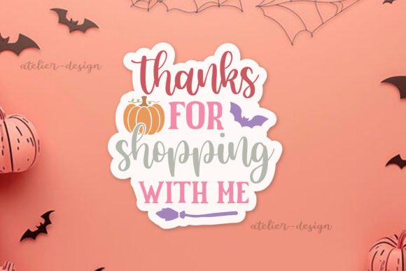Reviewing Thanks for Shopping with Me Sticker