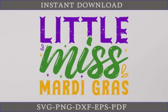 Reviewing the Little Miss Mardi Gras Shirt SVG File